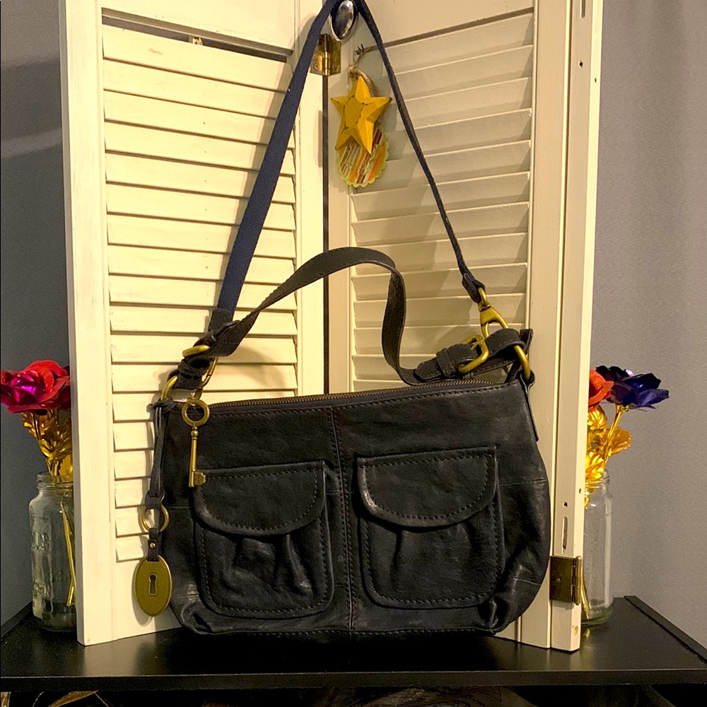 Fossil Leather Shoulder Bag